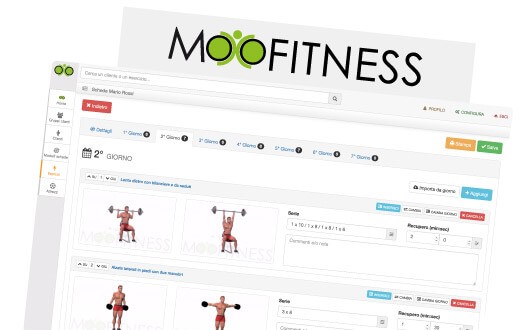 Moofitness - Software gestione schede di allenamento
